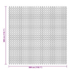 Campingmatte blå 3×3 m