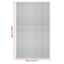 Campingmatte blå 5×3 m