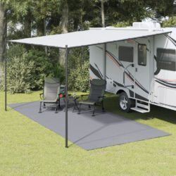 Campingmatte lysegrå 5×2,5 m