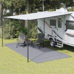 Campingmatte lysegrå 5,5×2,5 m