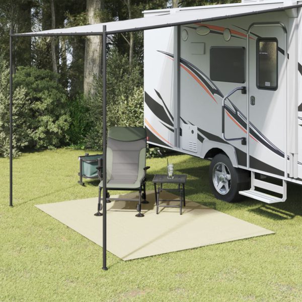 Campingmatte kremhvit 2,5×2 m