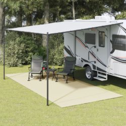 Campingmatte kremhvit 5×2,5 m