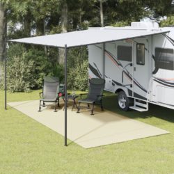 Campingmatte kremhvit 6×2,5 m