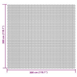 Campingmatte kremhvit 3×3 m