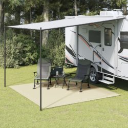 Campingmatte kremhvit 3×3 m