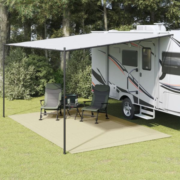 Campingmatte kremhvit 5×3 m