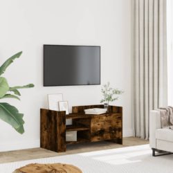 TV-benk røkt eik 80x35x40 cm konstruert tre