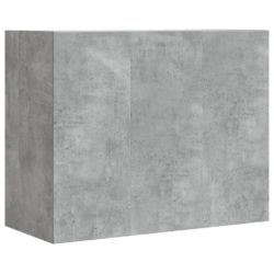 Veggskap betonggrå 75x35x60 cm konstruert tre