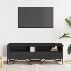 TV-benk svart 122x34x41 cm konstruert tre