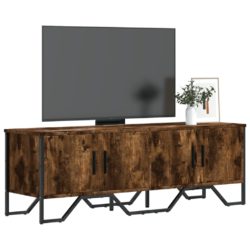 TV-benk røkt eik 120x34x37 cm konstruert tre