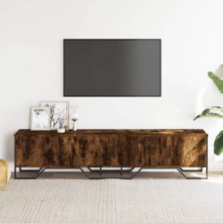 TV-benk røkt eik 180x34x41 cm konstruert tre