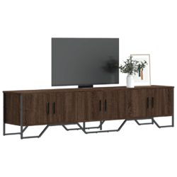 TV-benk brun eik 180x34x41 cm konstruert tre