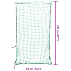 Tilhengernett med elastisk tau grønn 2,1×1,25 m PP