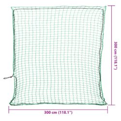 Tilhengernett med elastisk tau grønn 3×3 m PP