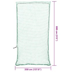 Tilhengernett med elastisk tau grønn 8×3,5 m PP