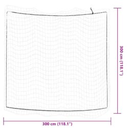 Tilhengernett med elastisk tau hvit 3×3 m PP