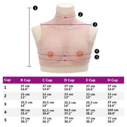 Silikonbryst kaukasisk B-cup