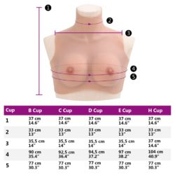 Silikonbryst naturell C-cup