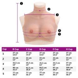 Silikonbryst naturell C-cup