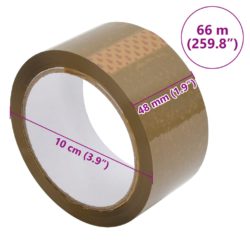 Emballasjetape 36 stk brun 48 mm x 66 m