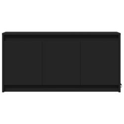 TV-benk med LED svart 100x34x50 cm konstruert tre