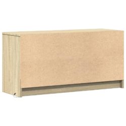 TV-benk med LED sonoma eik 100x34x50 cm konstruert tre