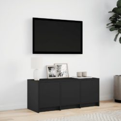 TV-benk med LED svart 97x34x40 cm konstruert tre