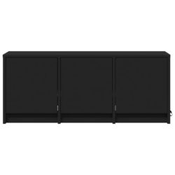 TV-benk med LED svart 97x34x40 cm konstruert tre