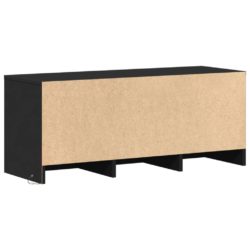 TV-benk med LED svart 97x34x40 cm konstruert tre