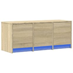 TV-benk med LED sonoma eik 97x34x40 cm konstruert tre