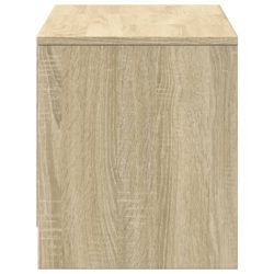 TV-benk med LED sonoma eik 97x34x40 cm konstruert tre