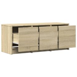 TV-benk med LED sonoma eik 97x34x40 cm konstruert tre