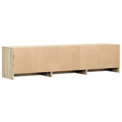 TV-benk med LED sonoma eik 165x34x40 cm konstruert tre