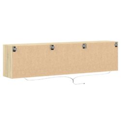 Vegghengt TV-benk med LED sonoma eik 180x31x45 cm