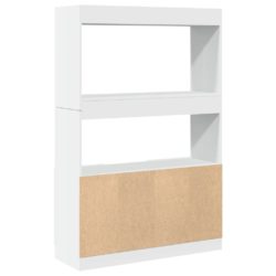 Highboard hvit 92x33x140 cm konstruert tre