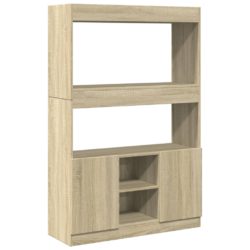 Highboard sonoma eik 92x33x140 cm konstruert tre