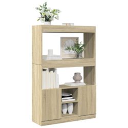 Highboard sonoma eik 92x33x140 cm konstruert tre