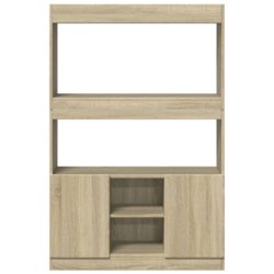 Highboard sonoma eik 92x33x140 cm konstruert tre