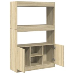 Highboard sonoma eik 92x33x140 cm konstruert tre