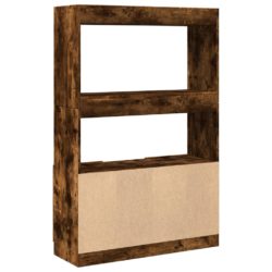 Highboard røkt eik 92x33x140 cm konstruert tre