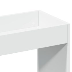 Highboard hvit 92x33x180 cm konstruert tre