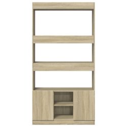 Highboard sonoma eik 92x33x180 cm konstruert tre