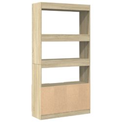 Highboard sonoma eik 92x33x180 cm konstruert tre