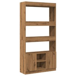 Highboard artisan eik 92x33x180 cm konstruert tre