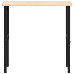 Arbeidsbenk 100x60x(73-99,5) cm heltre eik rektangulær