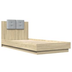 Sengeramme med hodegavl sonoma eik 100×200 cm konstruert tre
