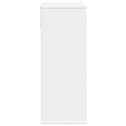 Bokhylle hvit 66x31x80 cm konstruert tre
